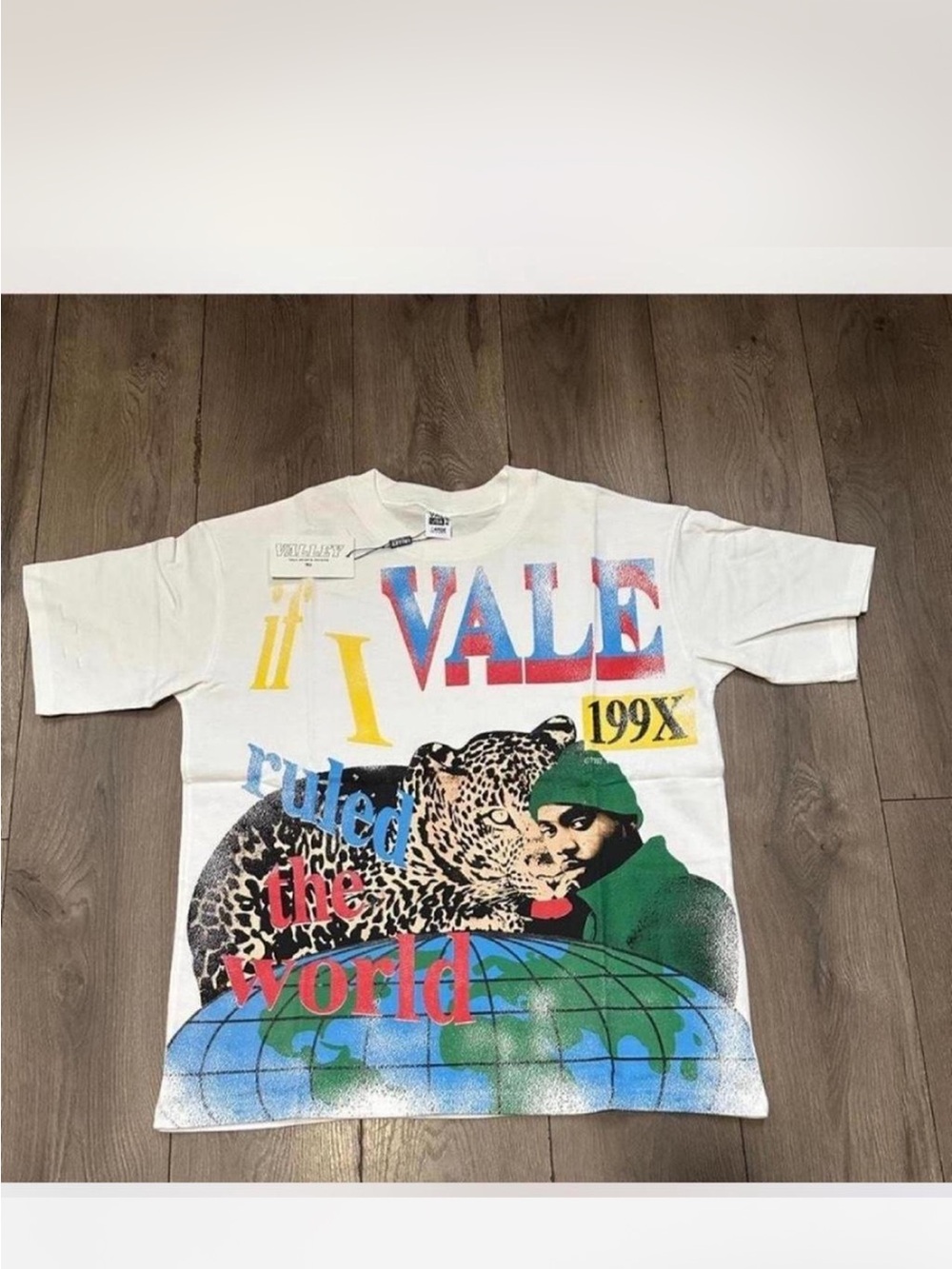 Vintage Graphic 'If I Ruled The World' Short Sleeve Tee - White